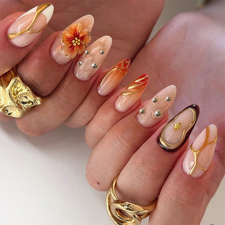 Do-it-Yourself artificial nails with floral designs Stornfield