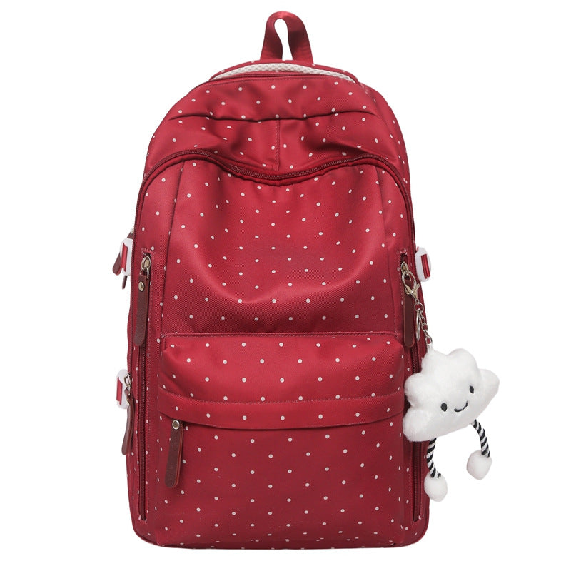 Stylish Polka Dot Pattern Backpack Stornfield