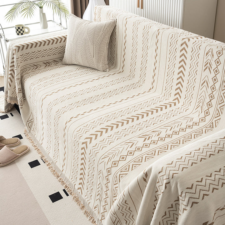 Geometric Pattern Sofa Blanket