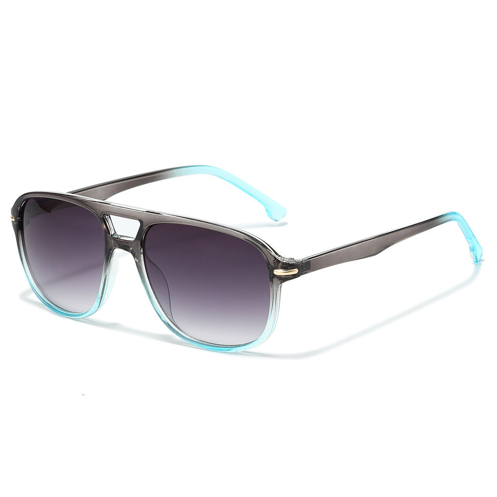 Oversized Gradient Lens Shield Sunglasses Stornfield