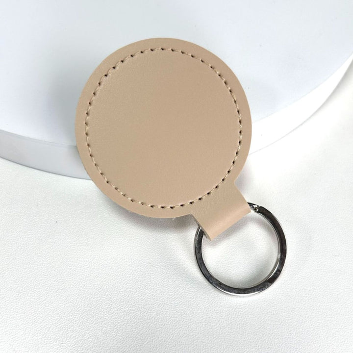 Premium Leather Round Keychain Stornfield