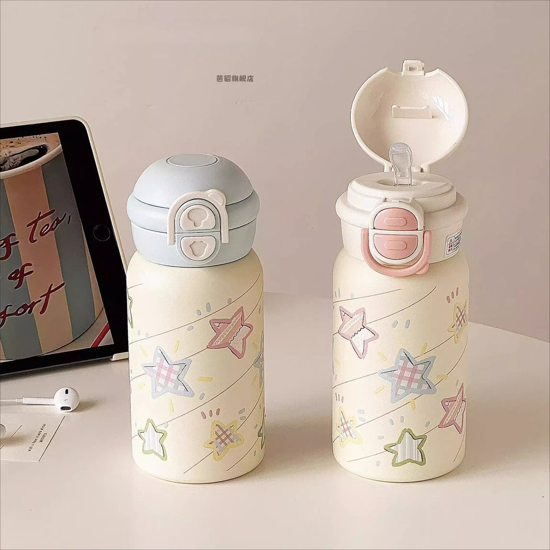 Ladies Insulated Drinking Bottle with Secure Click Closure and Charming Animal Design Stornfield