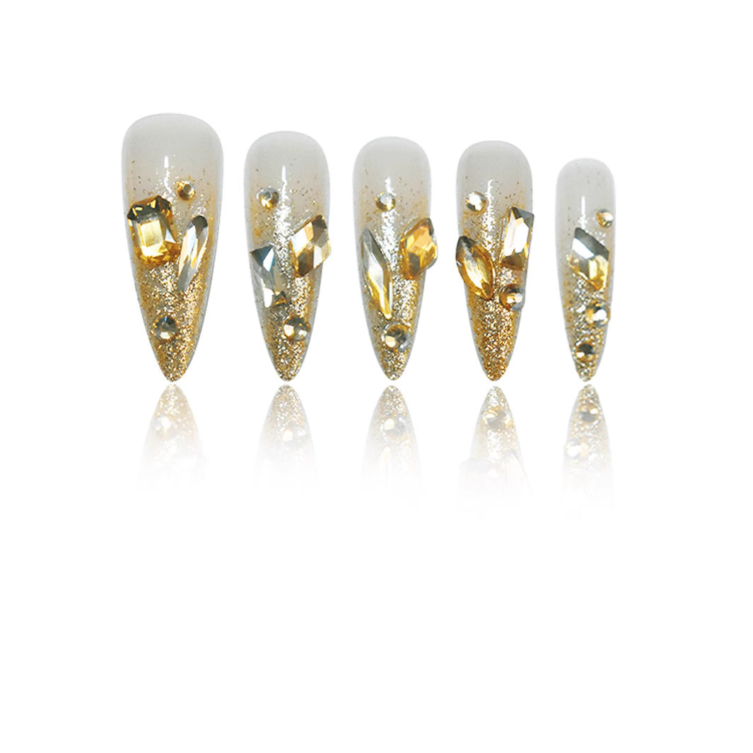 Glamorous Crystal-Embellished Nail Tips Stornfield