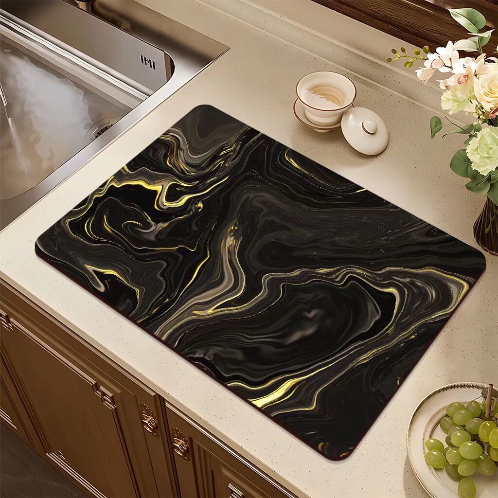 Abstract Design Kitchen Mat