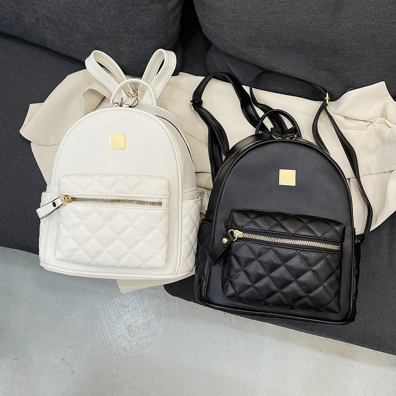 Quilted Leather Mini Backpack Stornfield