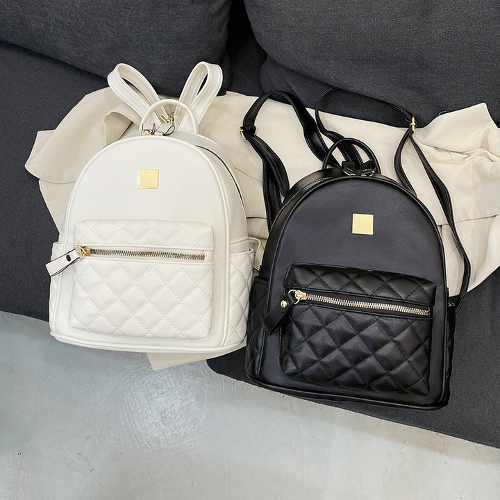 Quilted Leather Mini Backpack Stornfield