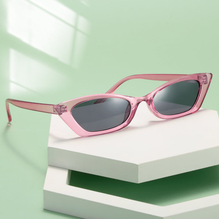Women's fashionable cat-eye sunglasses with transparent frame Stornfield