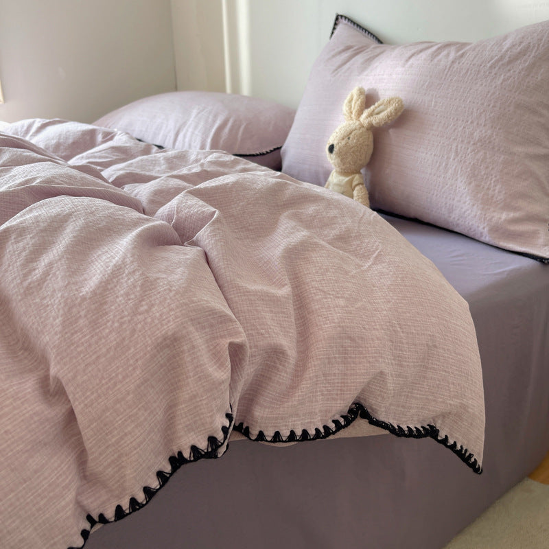 Premium Textured Duvet Cover Set