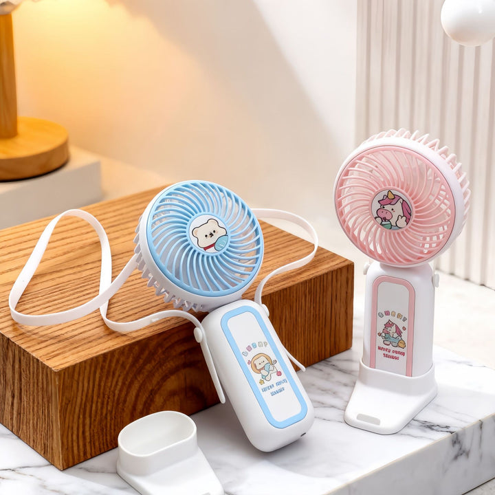 Ladies Portable Hand Fan with Cute Design Stornfield