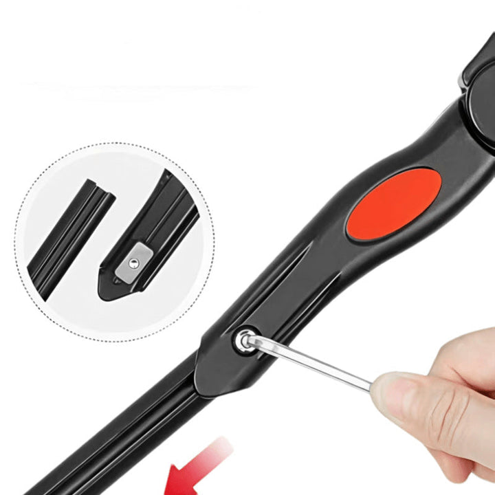 rear-mount telescopic bicycle kickstand with reinforced hinge Stornfield