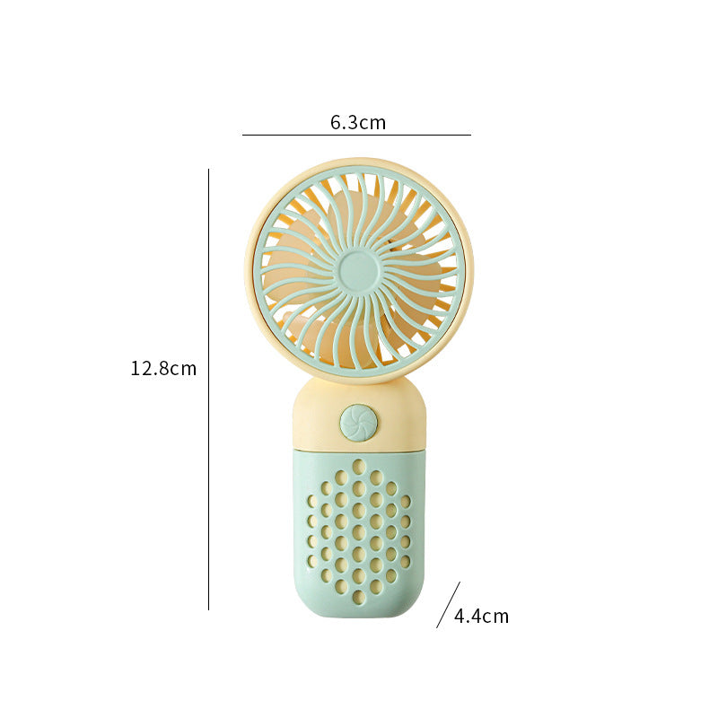 Women's Portable Mini Hand Fan with Ergonomic Handle and USB Charging Function Stornfield