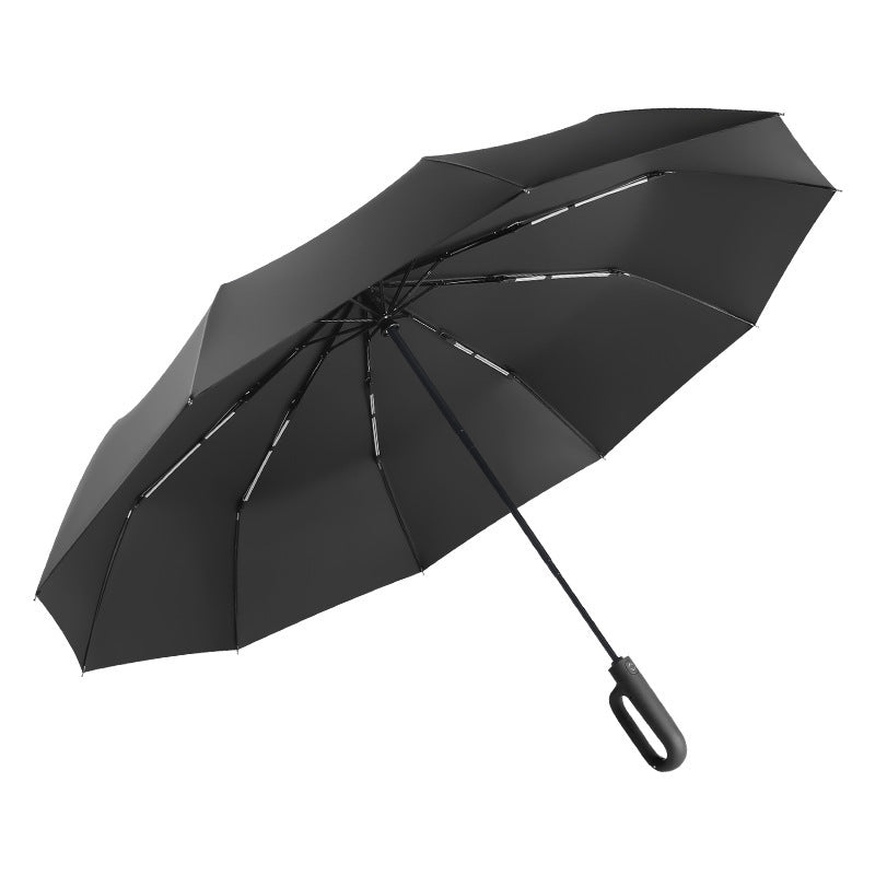 Women's automatic premium folding umbrella with ergonomic handle Stornfield