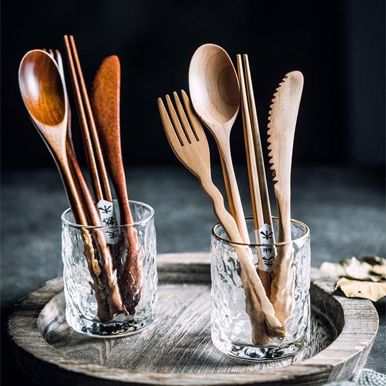 Japanese Plain Style Wooden Utensil Sets | Stornfield