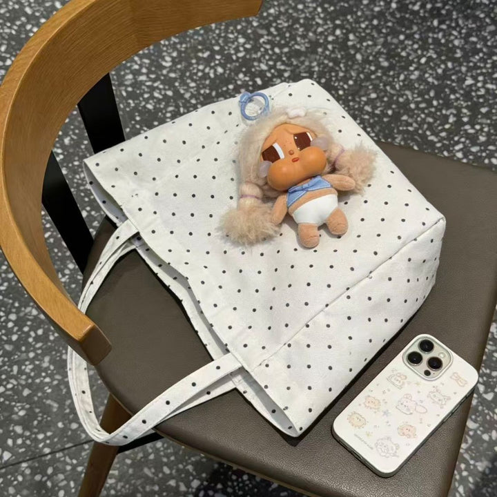 Trendy cotton bag with dots Stornfield
