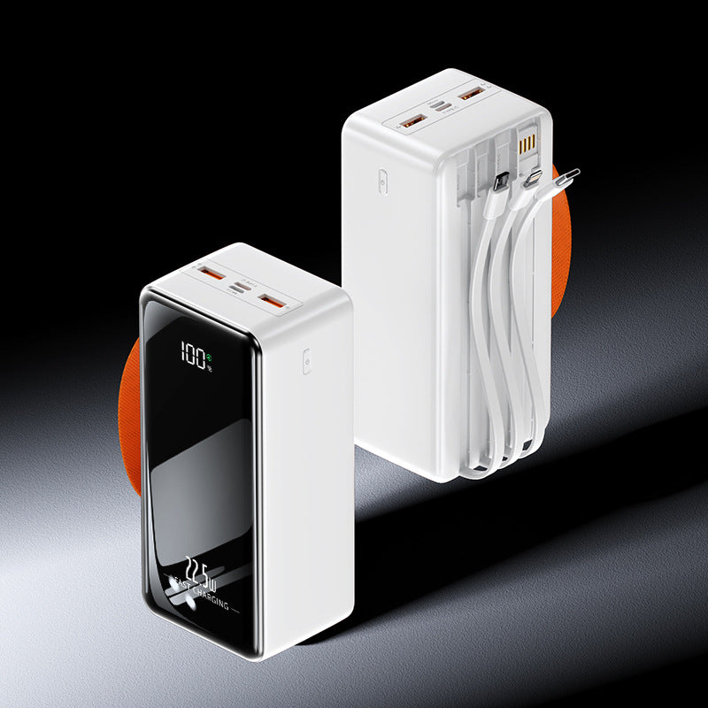Portable power bank with integrated charging cables and digital display Stornfield
