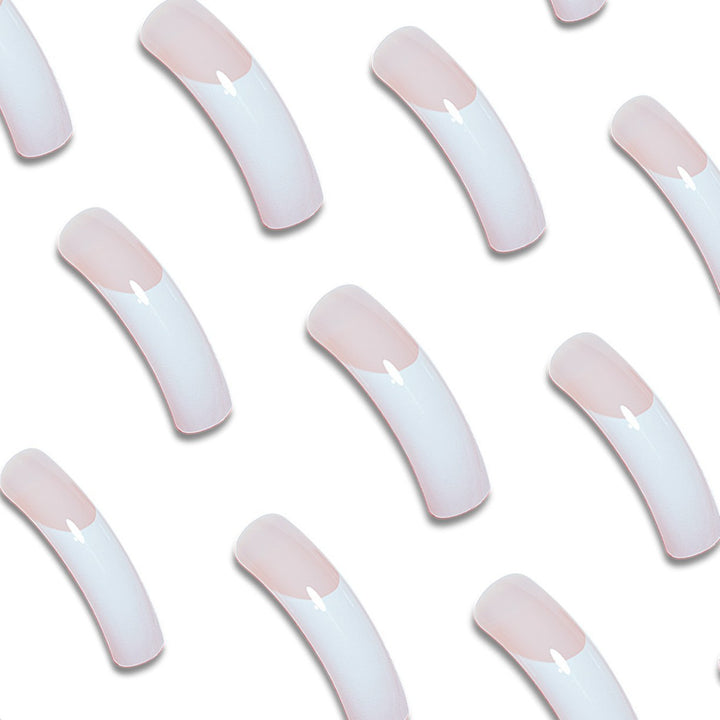 Elegant French Tip Acrylic Nail Extensions Stornfield