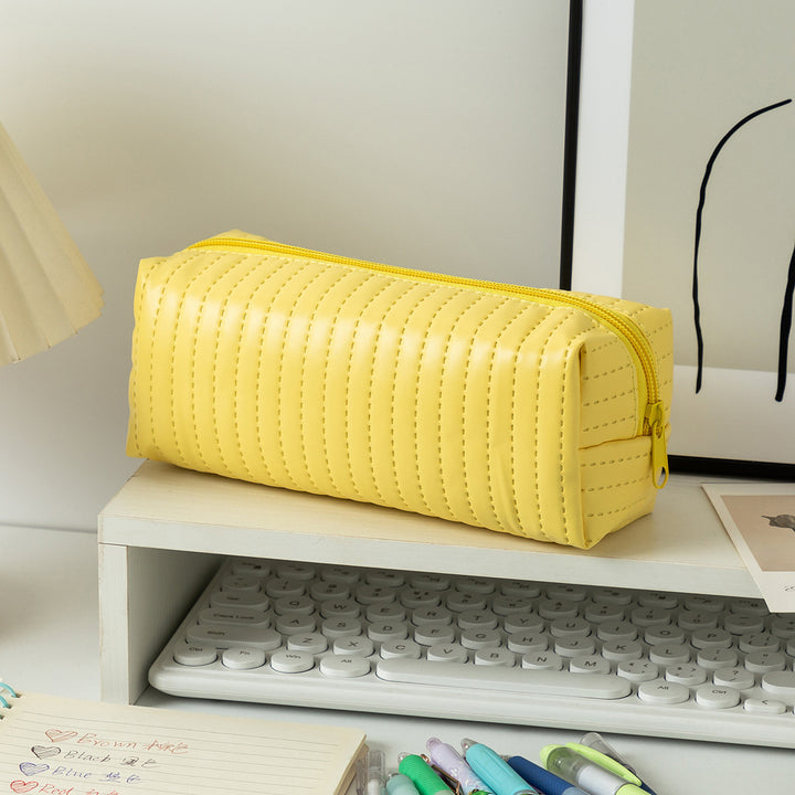 Textured Zippered Pencil Case Stornfield