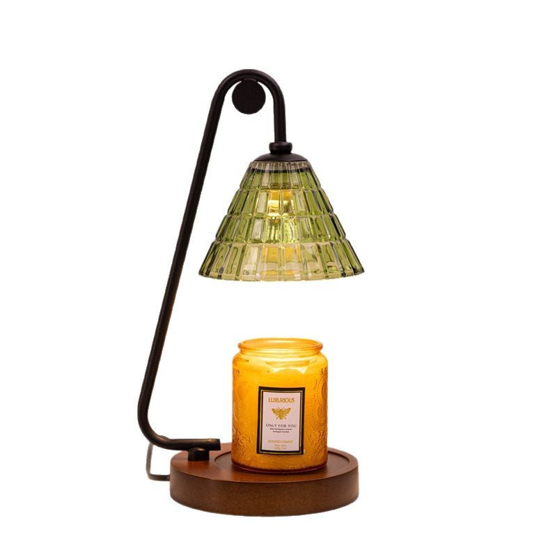 Industrial-Style Glass Table Lamp