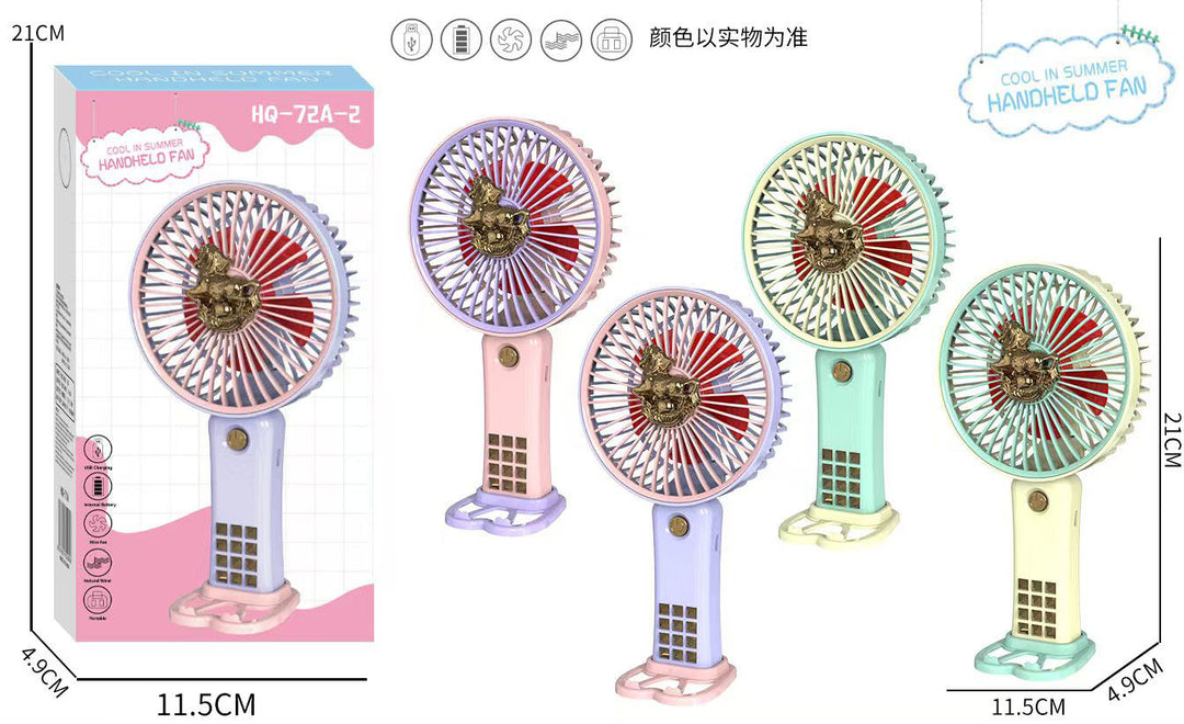 Unisex Portable USB Hand Fan with Ergonomic Design and Rechargeable Battery Stornfield
