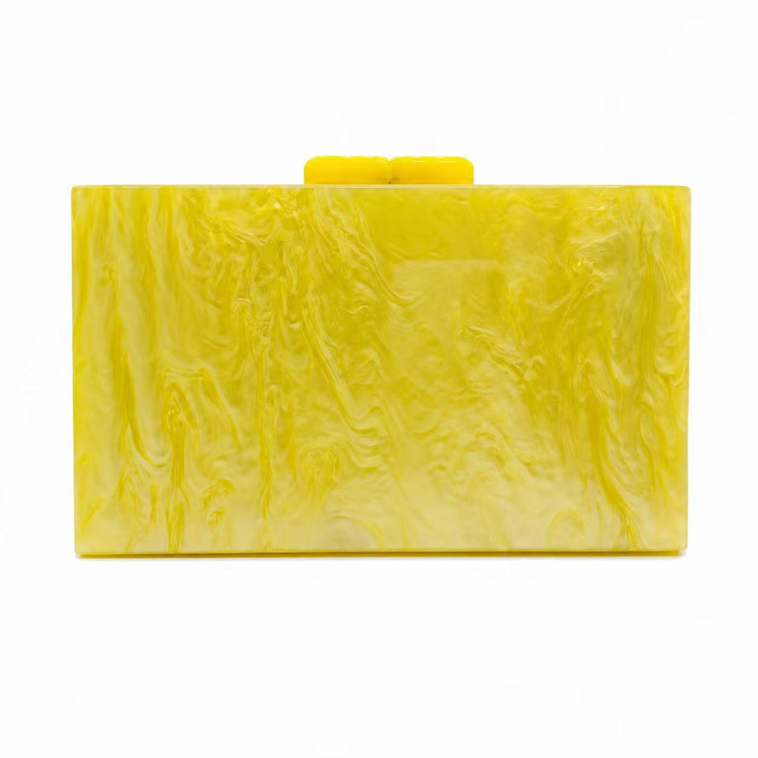 Marbled Acrylic Clutch