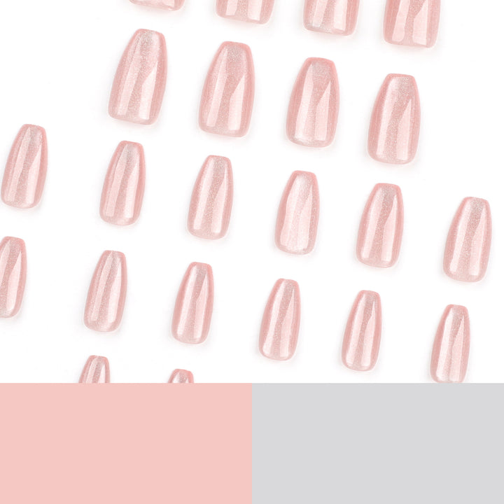 Glamorous artificial nails with glitter and ombre design Stornfield