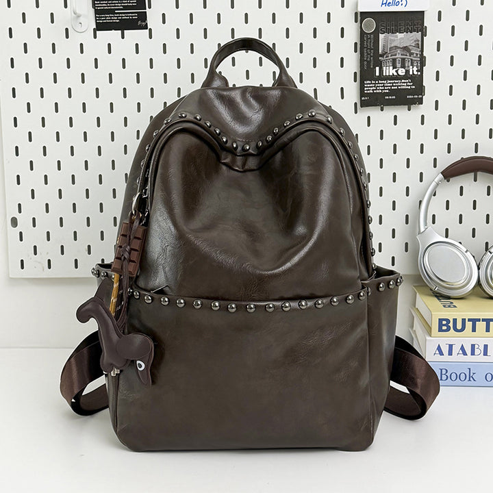 Casual Leather Backpack Stornfield