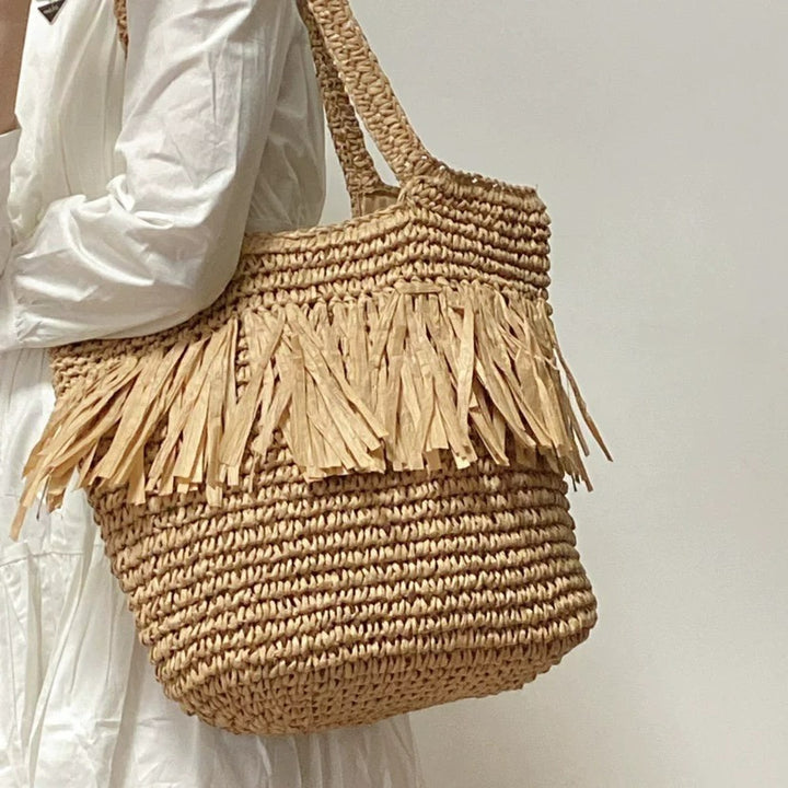 Braided Bag with Fringed Design Stornfield