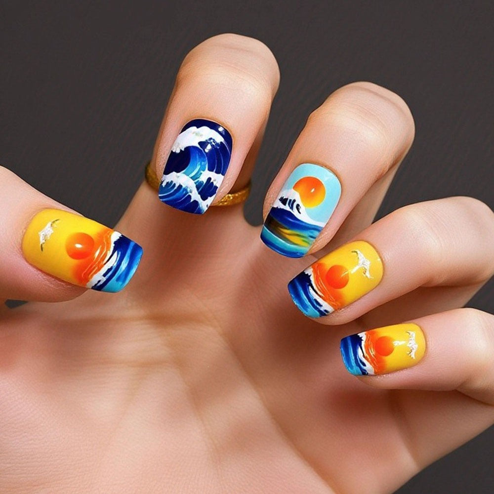 Artificial nails in elegant French tip design Stornfield