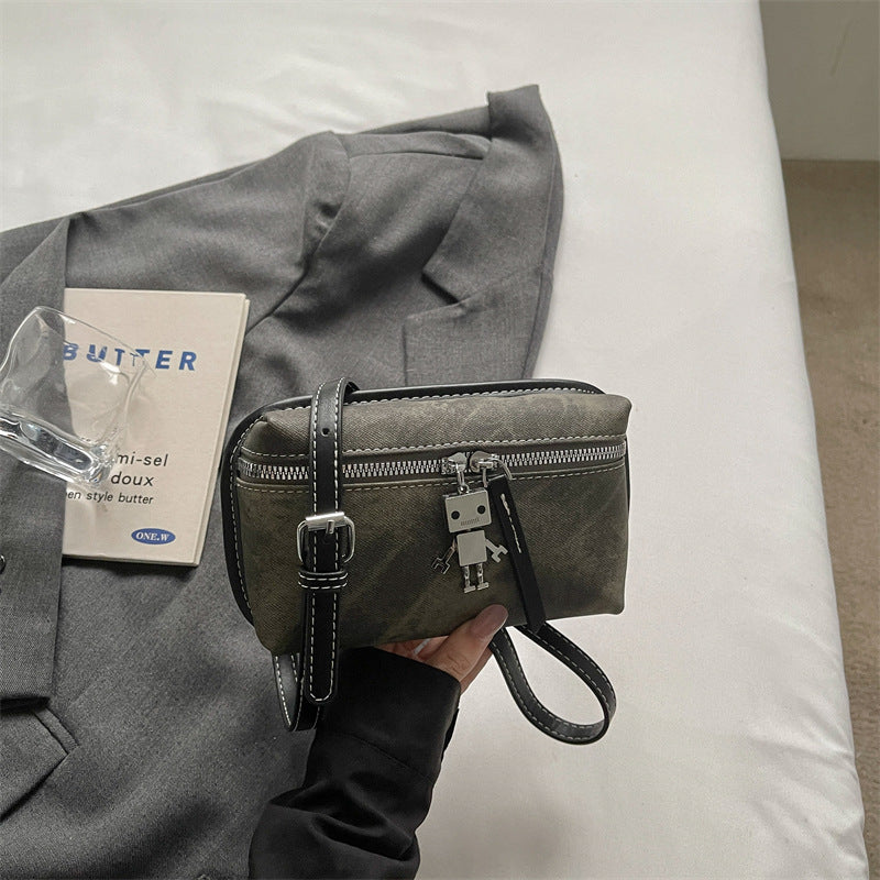Compact Multi-Pocket Clutch Bag