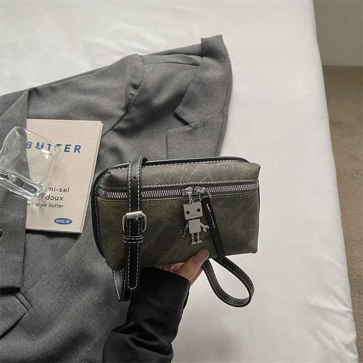 Compact Multi-Pocket Clutch Bag