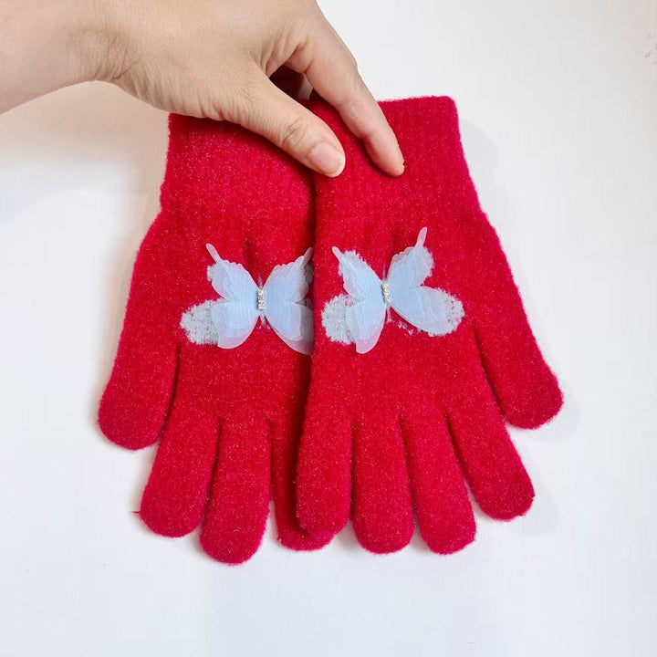 Butterfly Embellished Touchscreen Gloves Stornfield