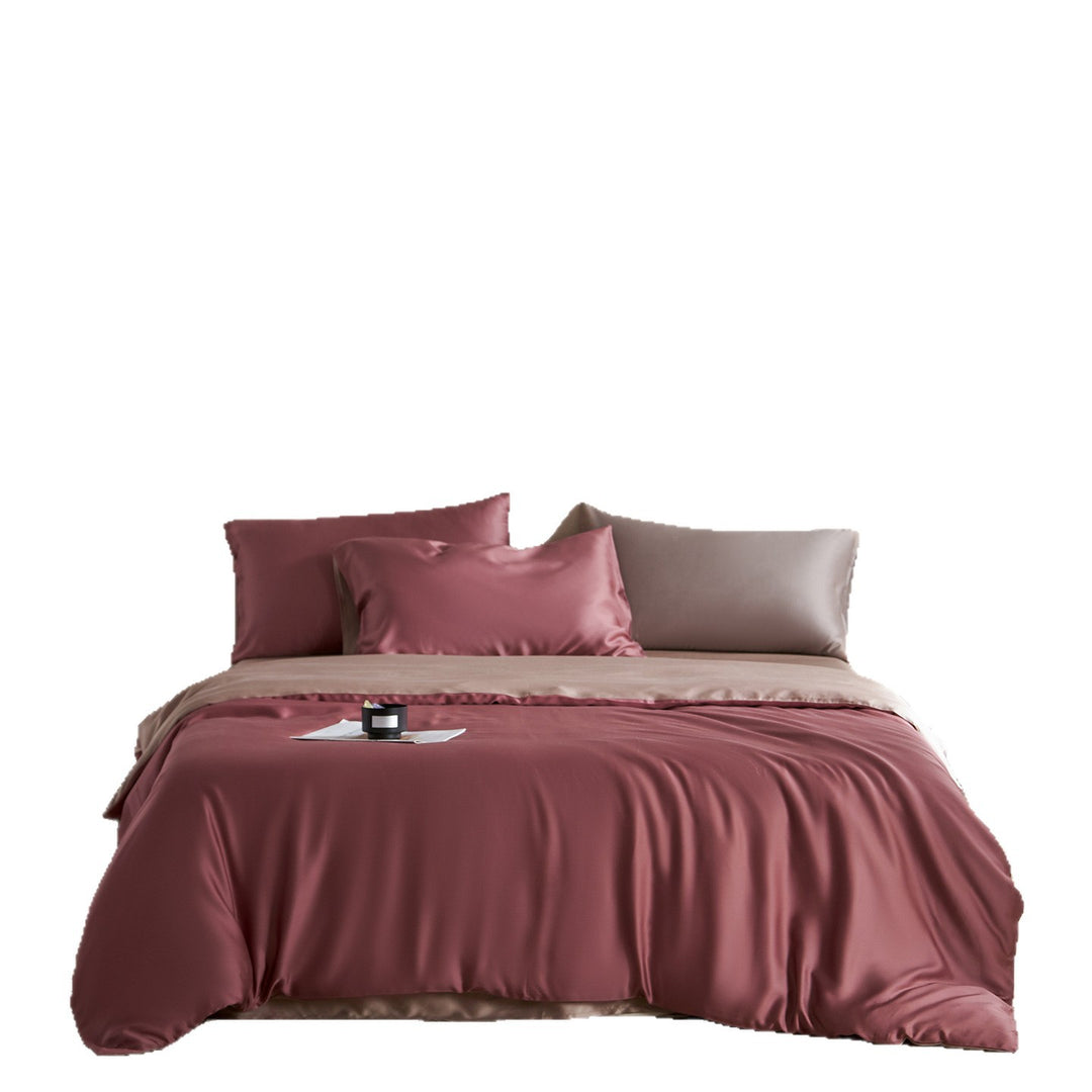 Luxurious satin bedding set with silky soft touch and extra soft pillowcases