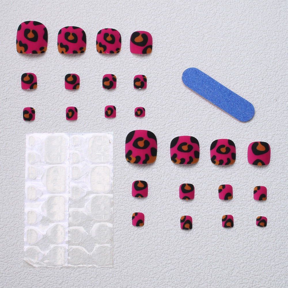 Playful Leopard Print Press-On Toenails Stornfield