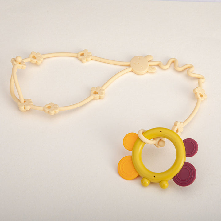 Decorative Flexible Floral Bear Motif Plastic Headband