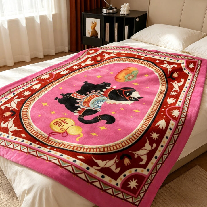 Artistic Print Fleece Blanket