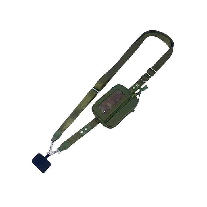 Compact shoulder bag with transparent card pocket Stornfield