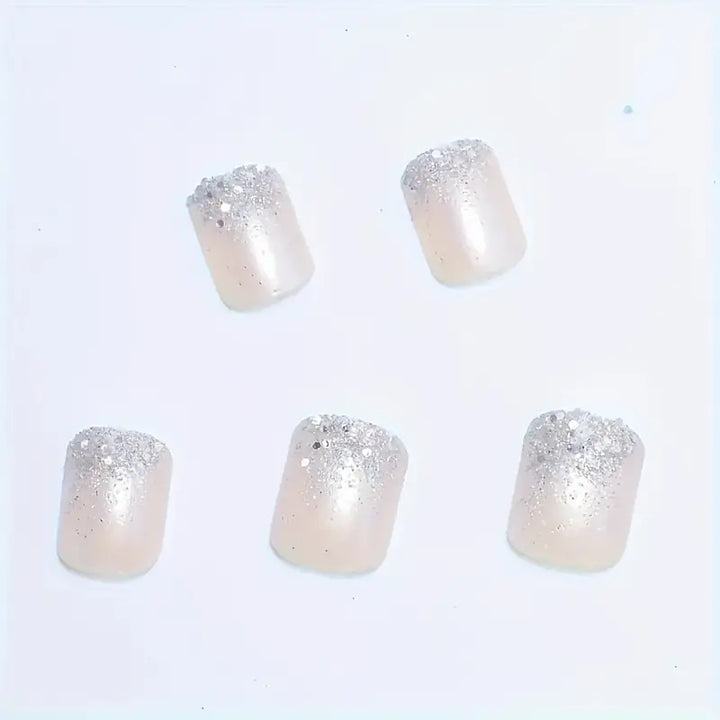 Glamorous Sparkling Square Press-On Nails Stornfield