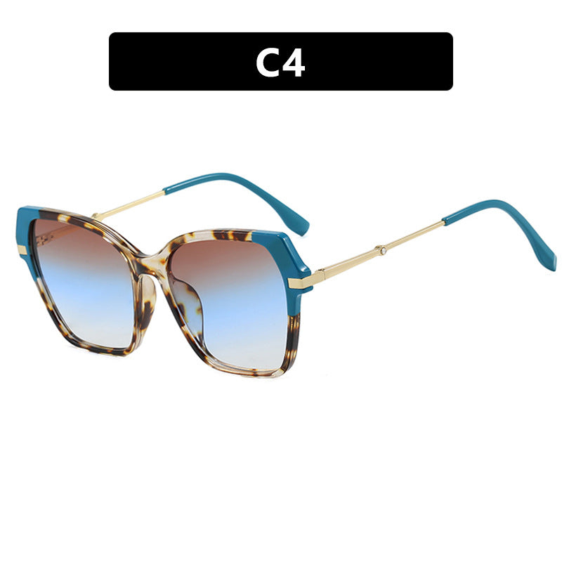 Ladies square sunglasses with elegant metal frame and protective UV filter Stornfield