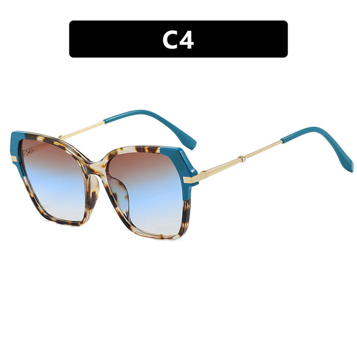 Ladies square sunglasses with elegant metal frame and protective UV filter Stornfield