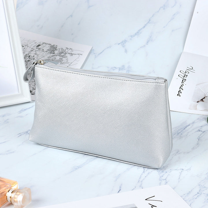 Elegant Metallic Makeup Pouch