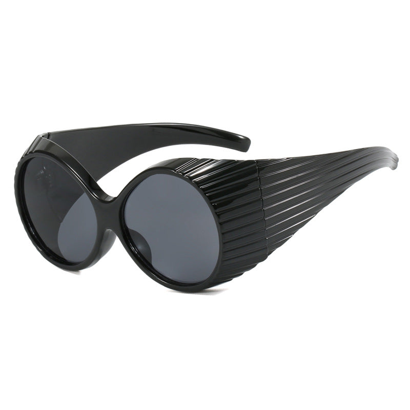 Women's extravagant sunglasses with curved frame Stornfield
