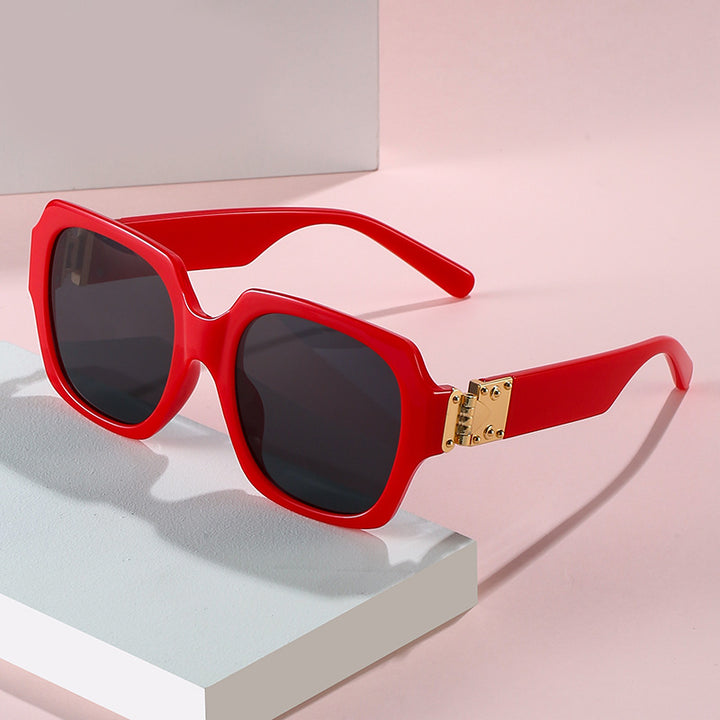 Women's fashionable oversized sunglasses with luxurious metal elements Stornfield