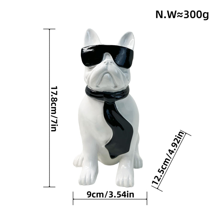 Colorful Bulldog Decoration Figure made of Resin Stornfield