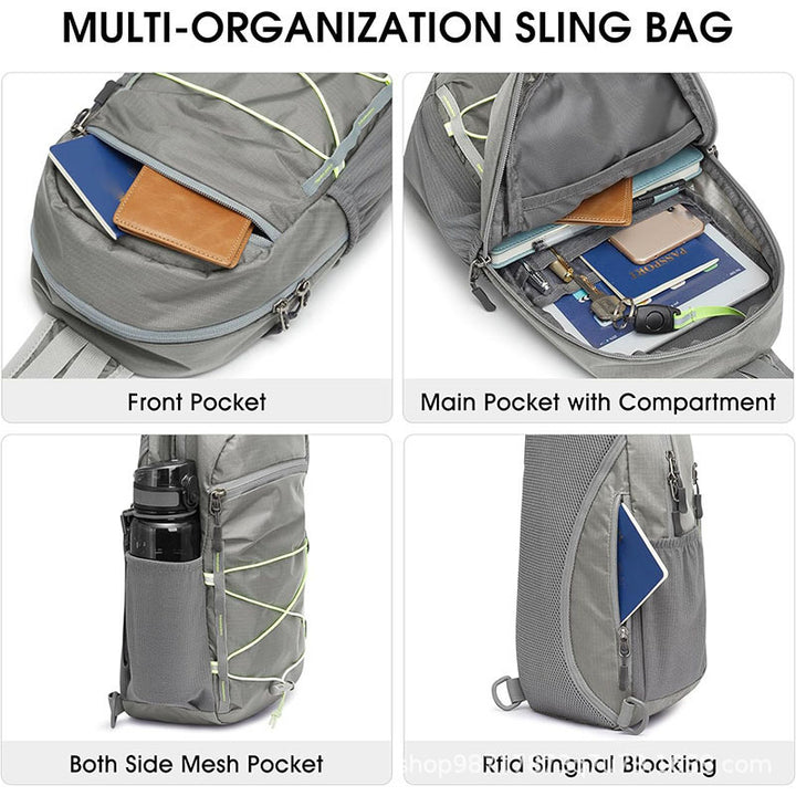Sling Backpack with Multifunctional Storage and Ergonomic Carrying System Stornfield