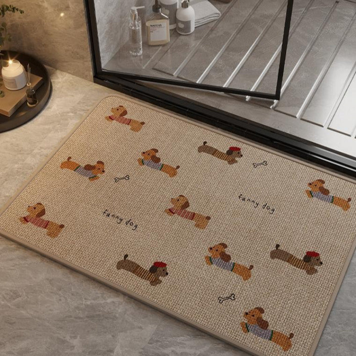 Fun Dog-Themed Anti-Slip Bath Mat Stornfield