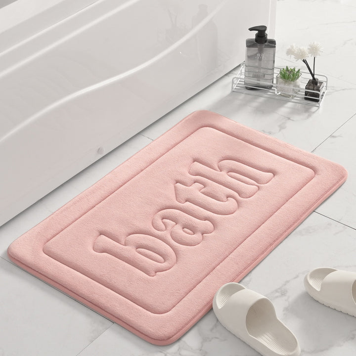 Plush Textured Bath Mat