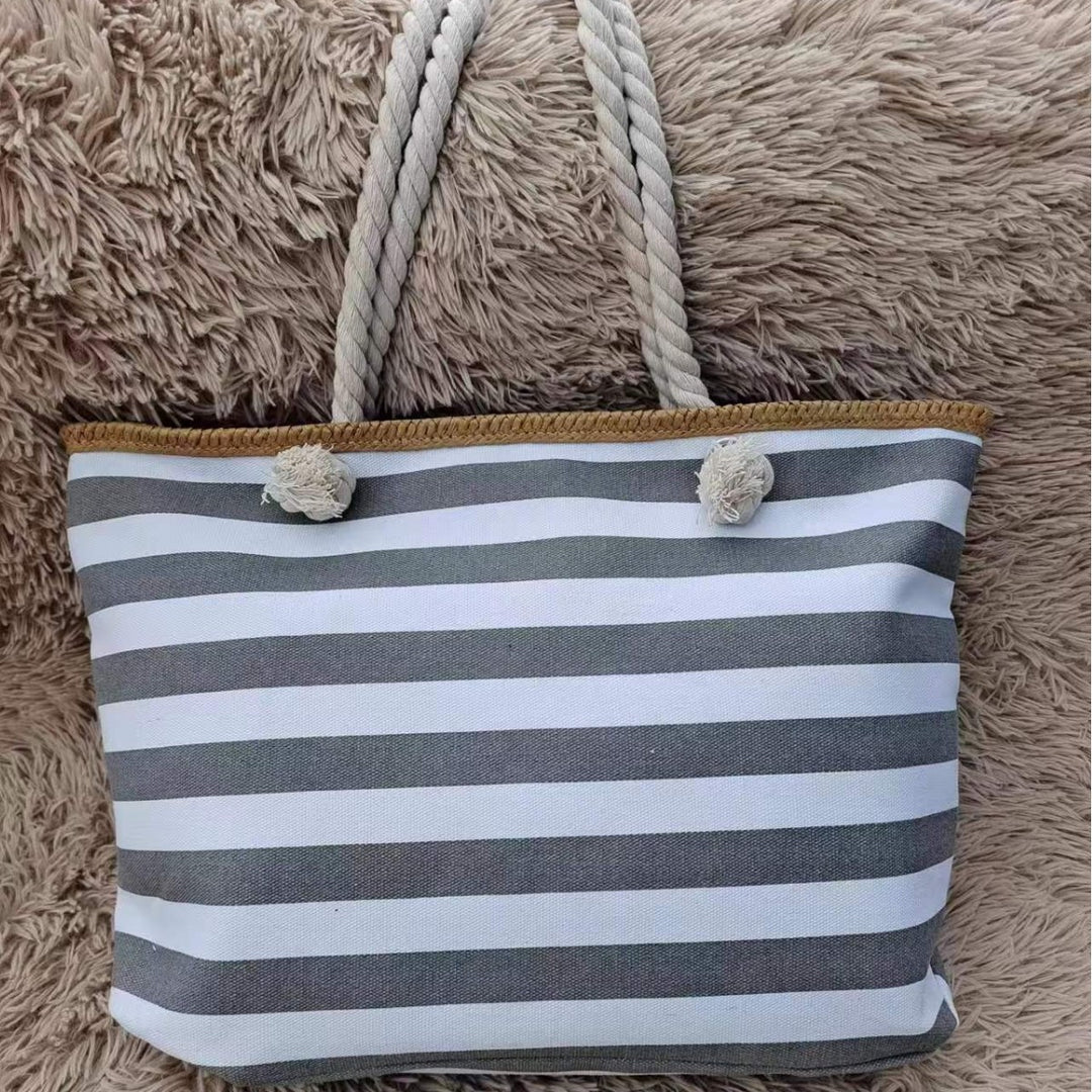 Beach bag made of high-quality canvas with sturdy rope handles Stornfield