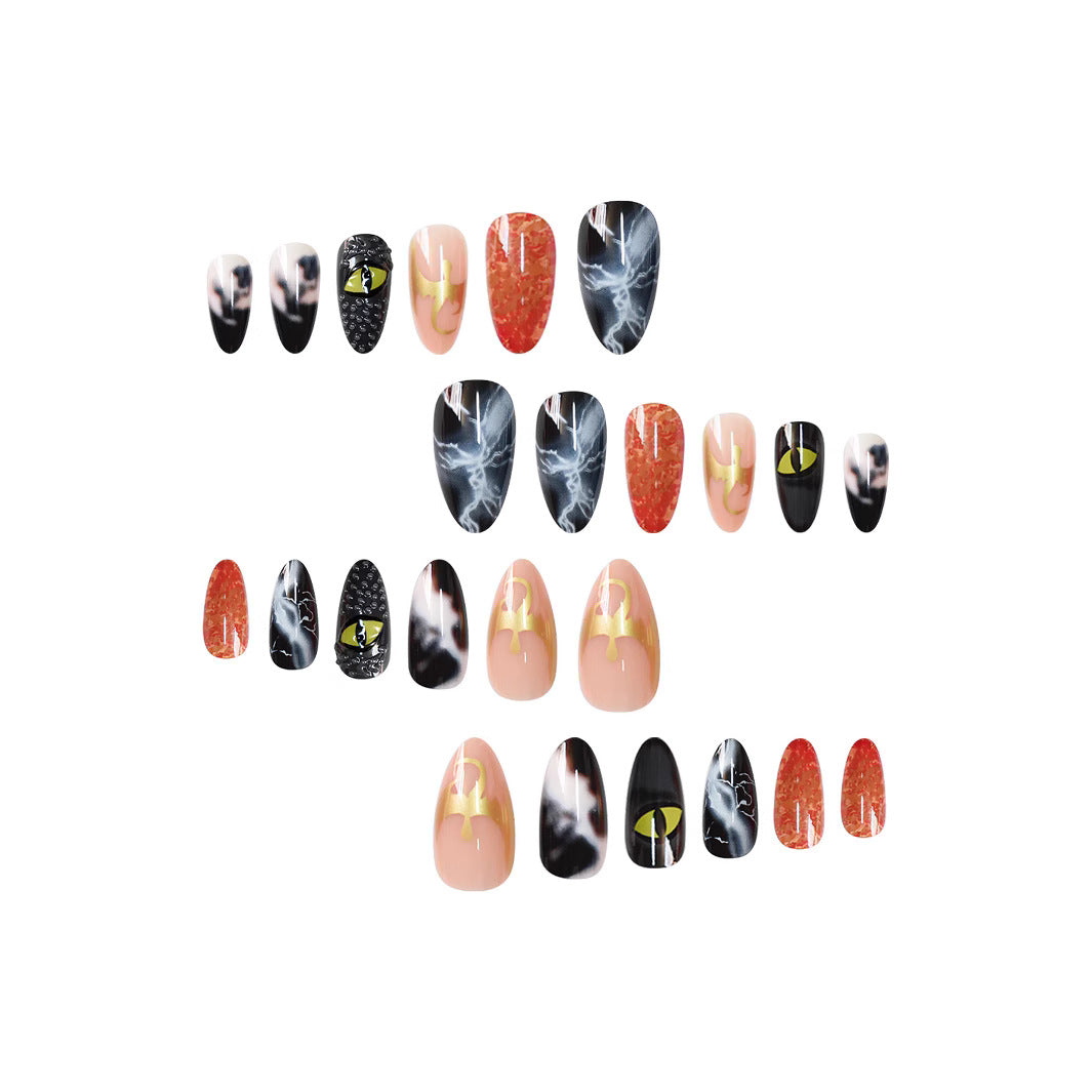 Artistic Themed Press-On Nail Art Stornfield
