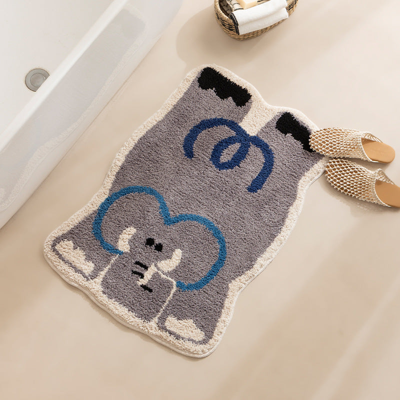 Gorilla-shaped bath mat with non-slip bottom Stornfield