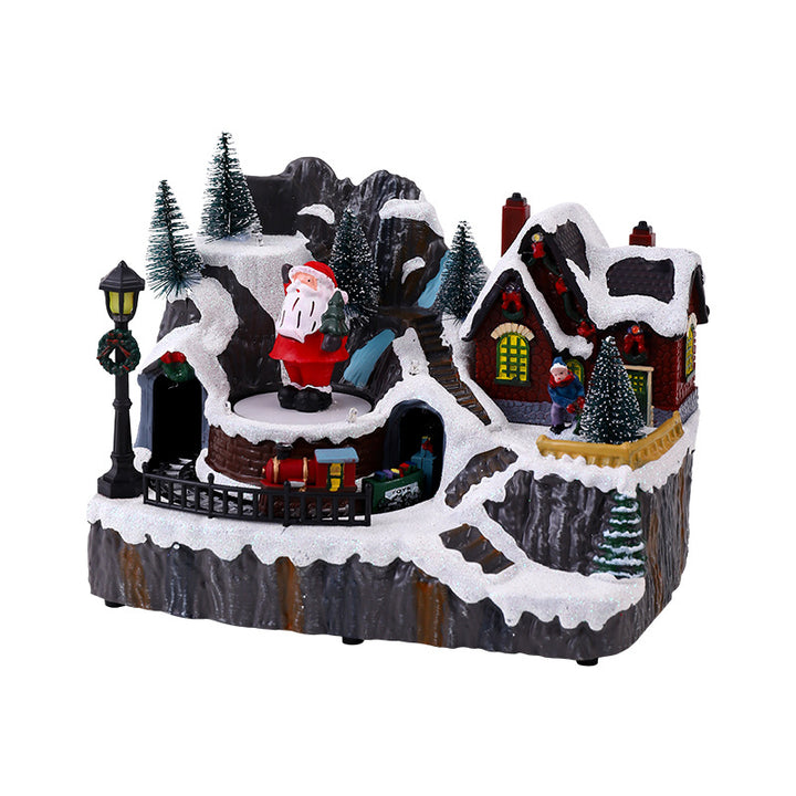 Christmas village with lights Stornfield